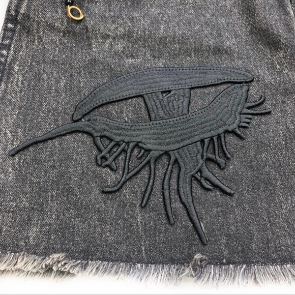 Marc Jacobs Embellished Denim Mini Skirt - RARE Size 27 - Picture 5 of 15